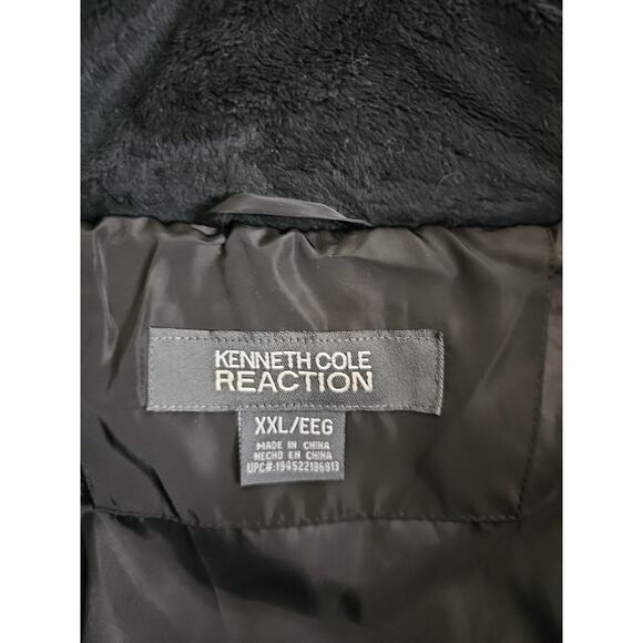 Kenneth Cole Reaction ~Woman Plus Size XXL~ Black Puffer Jacket Long Coat Hooded - Picture 10 of 14